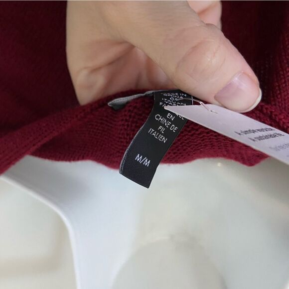 NWT Eileen Fisher Merino Wool V-Neck Box Top Sweater size Medium - Picture 8 of 9